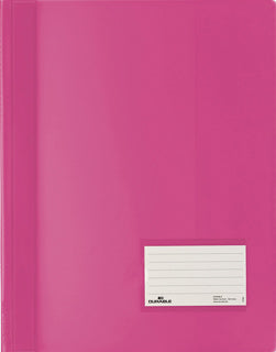 DURABLE Schnellhefter 2680 DURALUX® A4+ mit Beschriftungsfenster Kunststoff 245 x 310 mm dunkelrosa