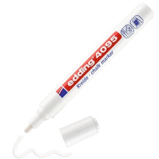 EDDING Kreidemarker 4095 Rundspitze 2-3 mm weiß