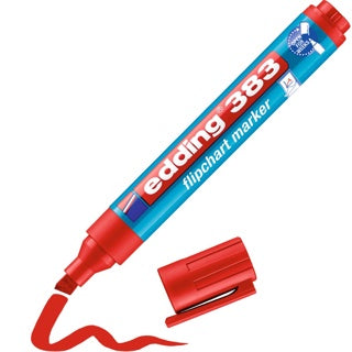 EDDING Flipchartmarker 383 mit Keilspitze 1-5 mm rot