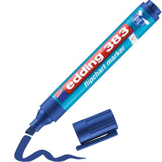 EDDING Flipchartmarker 383 mit Keilspitze 1-5 mm blau