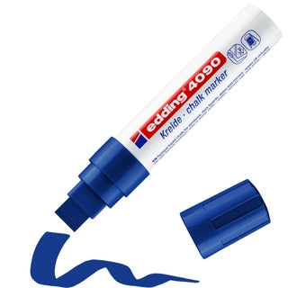 EDDING Kreidemarker 4090 Keilspitze 4-15 mm blau
