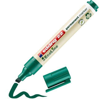 EDDING Permanentmarker EcoLine 22 mit Keilspitze 1-5 mm grün