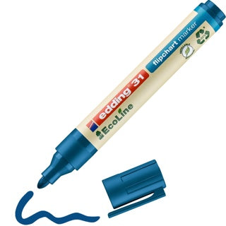 EDDING Flipchartmarker EcoLine 31 mit Rundspitze 1.5-3 mm blau