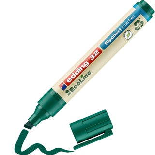 EDDING Flipchartmarker EcoLine 32 mit Keilspitze 1-5 mm grün
