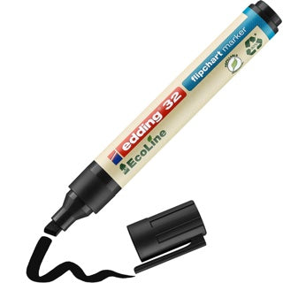 EDDING Flipchartmarker EcoLine 32 mit Keilspitze 1-5 mm schwarz