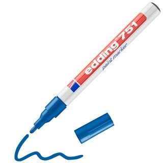 EDDING Lackmarker 751 Rundspitze 1-2 mm blau