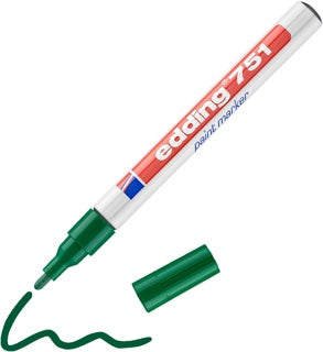 EDDING Lackmarker 751 Rundspitze 1-2 mm grün