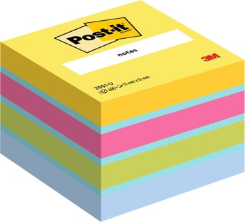 POST-IT® Haftnotizwürfel 2051U 400 Blatt 51 x 51 mm mehrfarbig