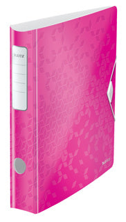 LEITZ Ordner WOW 1107 A4 6.5 cm pink-metallic
