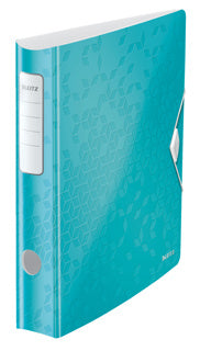 LEITZ Ordner WOW 1107 A4 6.5 cm eisblau-metallic