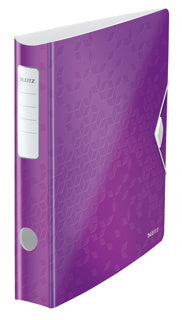 LEITZ Ordner WOW 1107 A4 6.5 cm violett-metallic