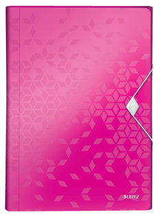 LEITZ Fächermappe WOW 4589 A4 pink-metallic