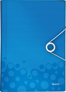 LEITZ Fächermappe WOW 4589 A4 blau-metallic