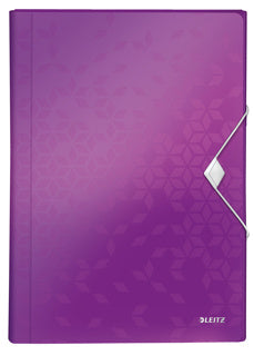 LEITZ Fächermappe WOW 4589 A4 violett-metallic