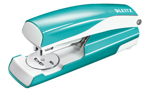 LEITZ Büroheftgerät NeXXt WOW 5502 30 Blatt Metall eisblau-metallic