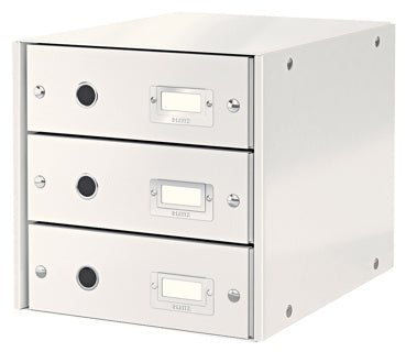 LEITZ Schubladenbox Click & Store 6048 mit 3 Schubladen weiß