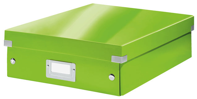 LEITZ Organisationsbox Click & Store Mittel mit Deckel grün-metallic