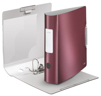 LEITZ Ordner 180° Active Style 1108 A4 8.2 cm granatrot