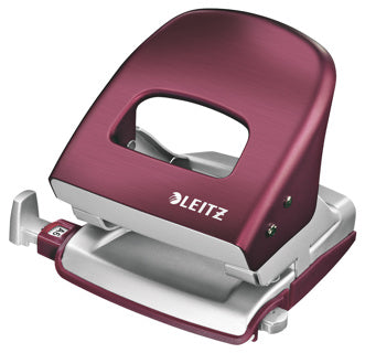 LEITZ Bürolocher New NeXXt Style 5006 30 Blatt Metall granatrot