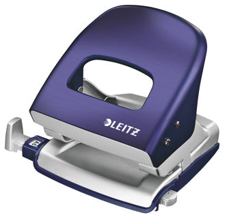 LEITZ Bürolocher New NeXXt Style 5006 30 Blatt Metall titan blau