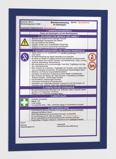 DURABLE Info-Rahmen DURAFRAME® 2 Stück A4 selbstklebend 236 x 323 mm dunkelblau