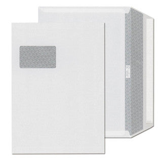 ÖKI Fensterkuvert Classic C4B-ÖF/CLA100F 250 Stück DIN C4 mit Haftstreifen 100g/m² weiß