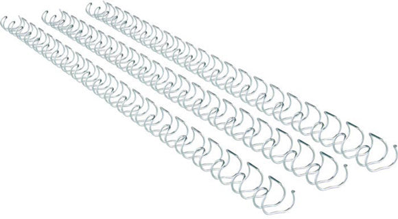 GBC Drahtbinderücken 160639 MultiBind 100 Stück 21 Ringe 8 mm silber
