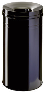 DURABLE Papierkorb 3326 SAFE+ 30 Liter mit Flammenlöschkopf aus Metall Ø 31.5 x 51 cm schwarz