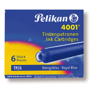 PELIKAN Tintenpatrone 4001 königsblau 6 Stück
