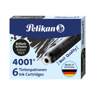 PELIKAN Tintenpatrone 4001 schwarz 6 Stück