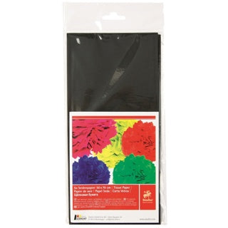 FOLIA Seidenpapier 91090 5 Bögen 50 x 70 cm schwarz