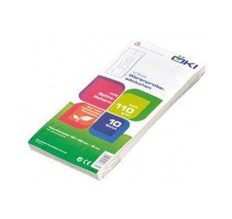 ÖKI Warenprobesack WP20/S-O 10 Stück mit Aufdruck 105 x 225 mm weiß