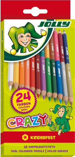 JOLLY Doppelbuntstift 3000 Superstick Crazy 12 Stück mehrere Farben