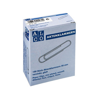 ALCO Büroklammern 260 100 Stück 50 mm verzinkt