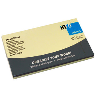 INFO NOTES Haftnotiz 12.5x7.5 cm 12 Stück gelb