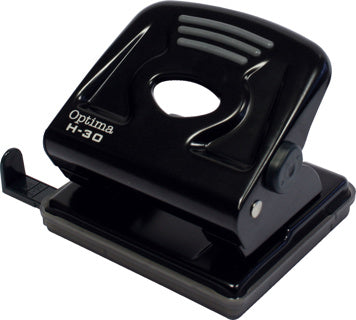 OPTIMA Locher 30 Blatt schwarz