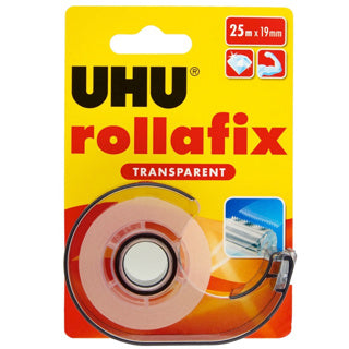 UHU Klebebandabroller Rollafix inkl. Nachfüllung 36965 25x19 mm transparent