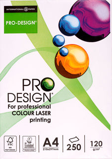 PRO DESIGN Kopierpapier DIN A4 120g/m² 250 Blatt weiß