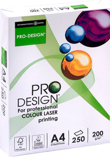 PRO DESIGN Kopierpapier DIN A4 200g/m² 250 Blatt weiß