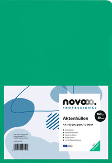 NOVOOO PROFESSIONAL Aktenhülle A4 160 µm 10 Stück grün