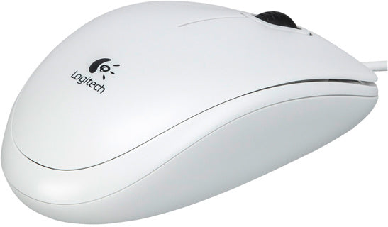 LOGITECH Maus B100 USB weiß
