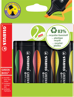 STABILO Textmarker Green Boss 6070 4 Stück 2-5 mm mehrere Farben