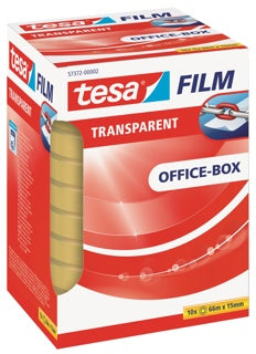 TESA Klebeband Box 57372 15 mm x 66 m 10 Rollen transparent