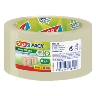 TESA Klebeband Eco & Strong 58153 50 mm x 66 m transparent