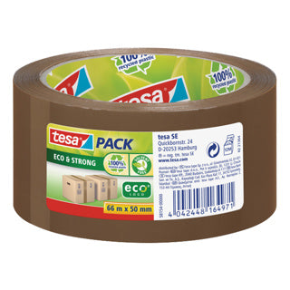 TESA Klebeband Eco & Strong 58154 50 mm x 66 m braun