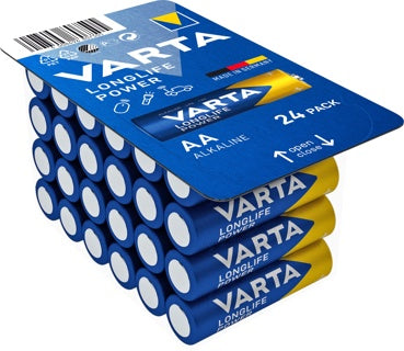 VARTA Batterien Longlife Power AA Cube LR06 24 Stück 1.5 Volt