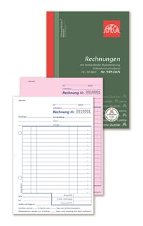 OMEGA Rechnungsbuch 949 OKN A5 2 x 50 Blatt selbstdurchschreibend