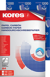 KORES Durchschreibepapier A4 10 Blatt blau