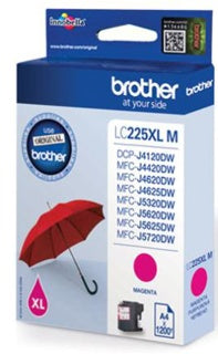 BROTHER Tintenpatrone LC-225XL 1.200 Seiten magenta