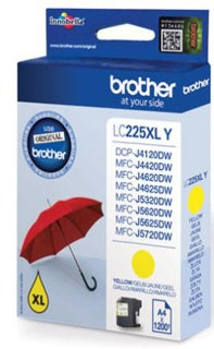 BROTHER Tintenpatrone LC-225XL 1.200 Seiten gelb
